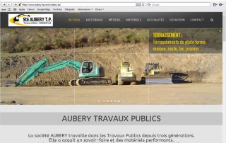 Aubery Travaux Publics - Nouveau site web